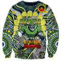 Custom NAIDOC Week 2024 Raiders Sweatshirt Mascot Rugby DT02