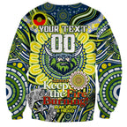 Custom NAIDOC Week 2024 Raiders Sweatshirt Mascot Rugby DT02