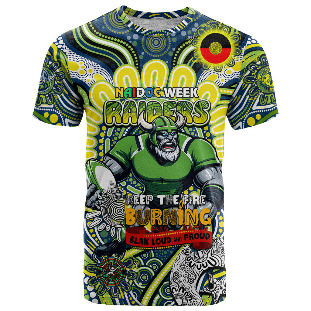 Custom NAIDOC Week 2024 Raiders T Shirt Mascot Rugby DT02