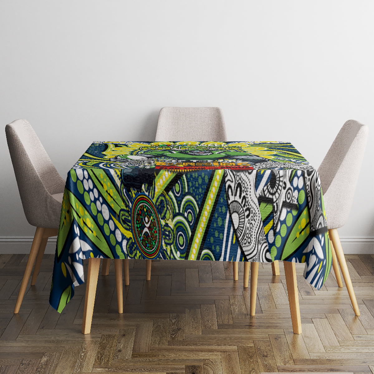 Custom NAIDOC Week 2024 Raiders Tablecloth Mascot Rugby DT02