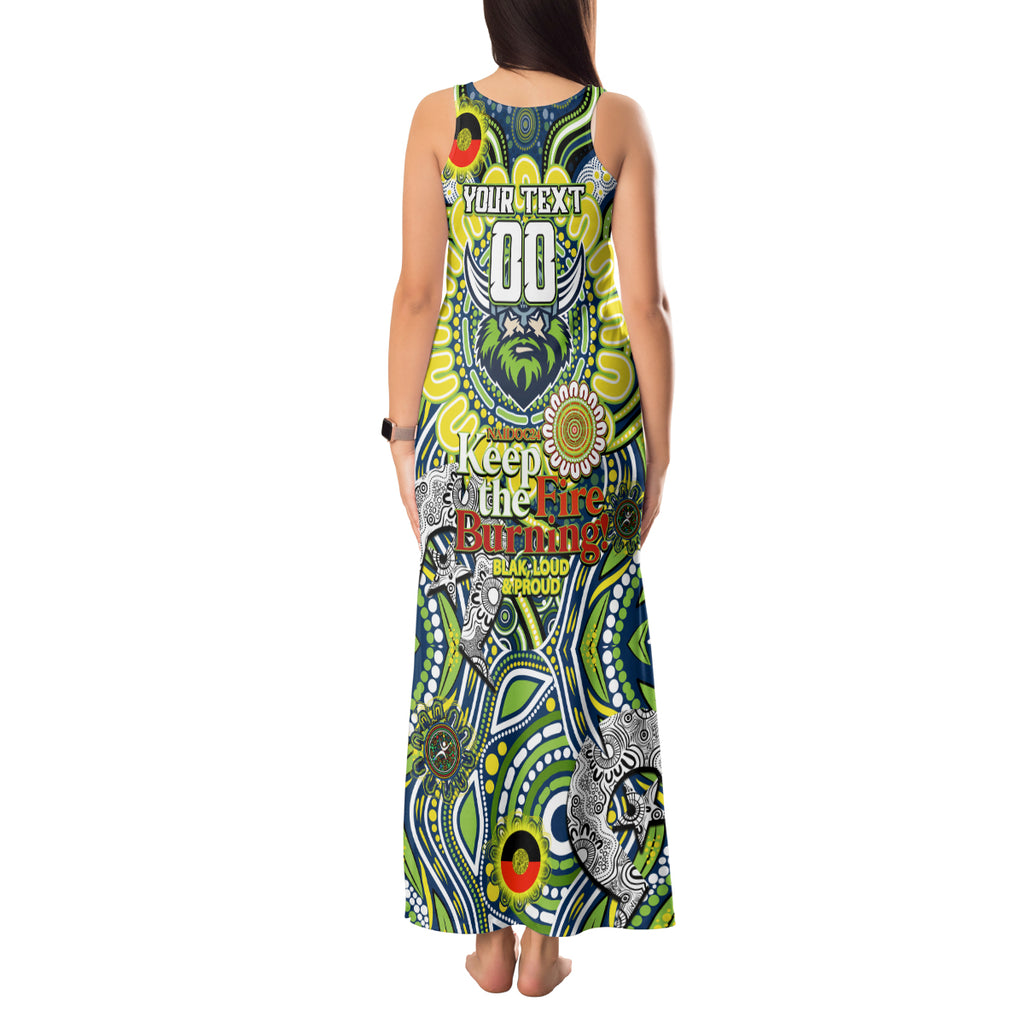 Custom NAIDOC Week 2024 Raiders Tank Maxi Dress Mascot Rugby DT02