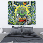 Custom NAIDOC Week 2024 Raiders Tapestry Mascot Rugby DT02