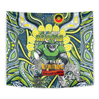 Custom NAIDOC Week 2024 Raiders Tapestry Mascot Rugby DT02
