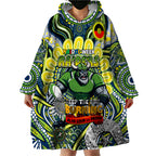 Custom NAIDOC Week 2024 Raiders Wearable Blanket Hoodie Mascot Rugby DT02
