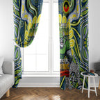 Custom NAIDOC Week 2024 Raiders Window Curtain Mascot Rugby DT02