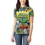 Custom NAIDOC Week 2024 Raiders Women Polo Shirt Mascot Rugby DT02