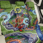 Personalised Raiders NAIDOC Week 2024 Back Car Seat Cover Australia Aboriginal Dot Painting