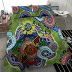 Personalised Raiders NAIDOC Week 2024 Bedding Set Australia Aboriginal Dot Painting