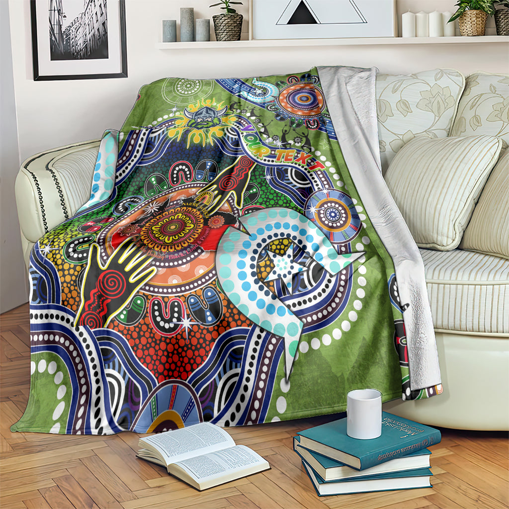 Personalised Raiders NAIDOC Week 2024 Blanket Australia Aboriginal Dot Painting