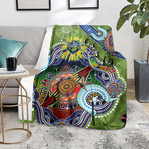 Personalised Raiders NAIDOC Week 2024 Blanket Australia Aboriginal Dot Painting