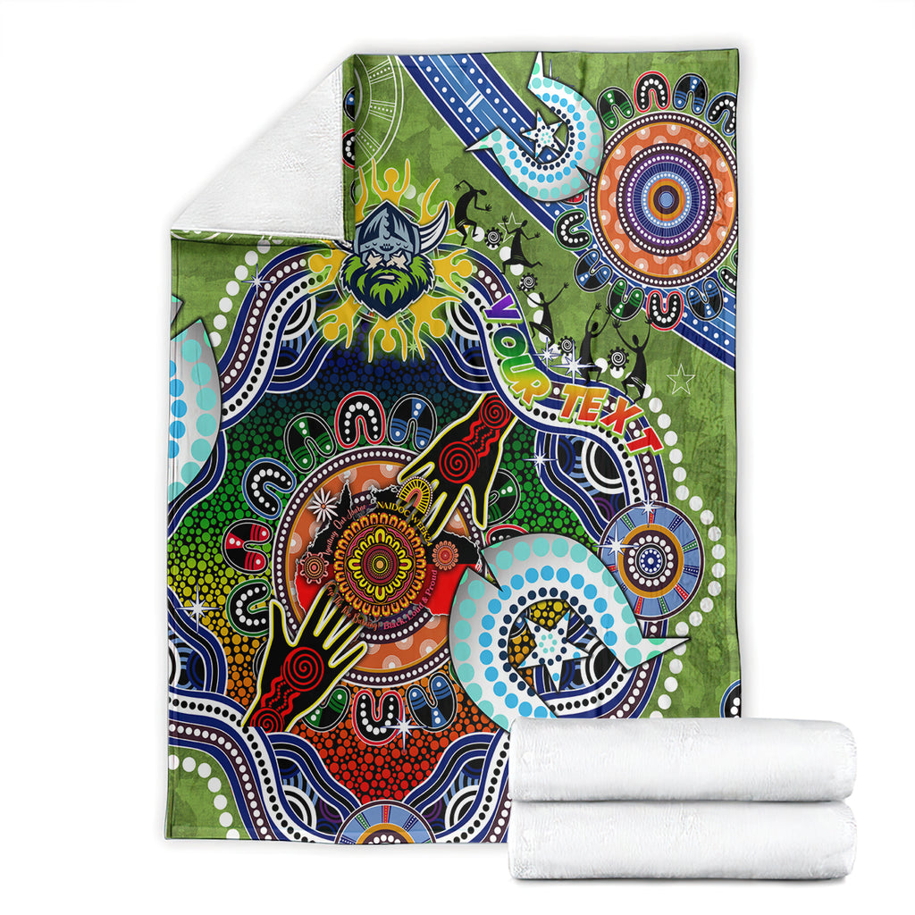 Personalised Raiders NAIDOC Week 2024 Blanket Australia Aboriginal Dot Painting