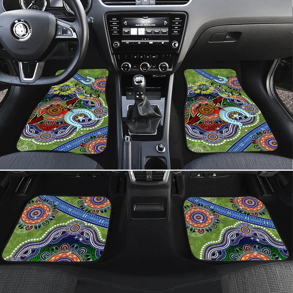 Personalised Raiders NAIDOC Week 2024 Car Mats Australia Aboriginal Dot Painting