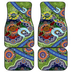 Personalised Raiders NAIDOC Week 2024 Car Mats Australia Aboriginal Dot Painting