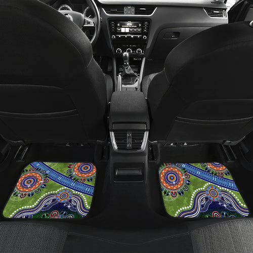 Personalised Raiders NAIDOC Week 2024 Car Mats Australia Aboriginal Dot Painting