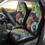 Personalised Raiders NAIDOC Week 2024 Car Seat Cover Australia Aboriginal Dot Painting
