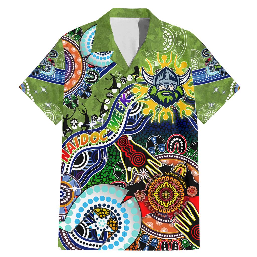Personalised Raiders NAIDOC Week 2024 Family Matching Mermaid Dress and Hawaiian Shirt Australia Aboriginal Dot Painting