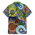 Personalised Raiders NAIDOC Week 2024 Family Matching Mermaid Dress and Hawaiian Shirt Australia Aboriginal Dot Painting