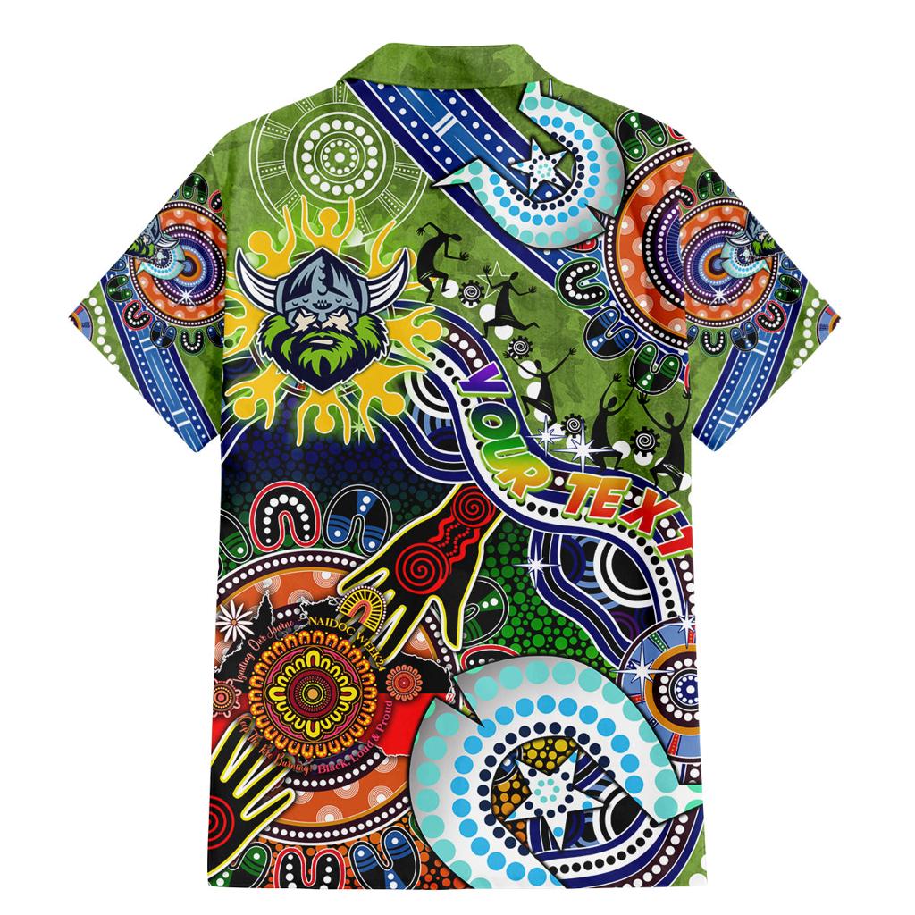 Personalised Raiders NAIDOC Week 2024 Family Matching Mermaid Dress and Hawaiian Shirt Australia Aboriginal Dot Painting
