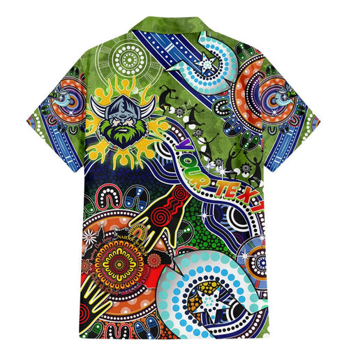 Personalised Raiders NAIDOC Week 2024 Family Matching Mermaid Dress and Hawaiian Shirt Australia Aboriginal Dot Painting