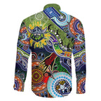 Personalised Raiders NAIDOC Week 2024 Family Matching Mermaid Dress and Hawaiian Shirt Australia Aboriginal Dot Painting