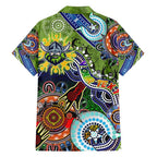 Personalised Raiders NAIDOC Week 2024 Family Matching Puletasi and Hawaiian Shirt Australia Aboriginal Dot Painting