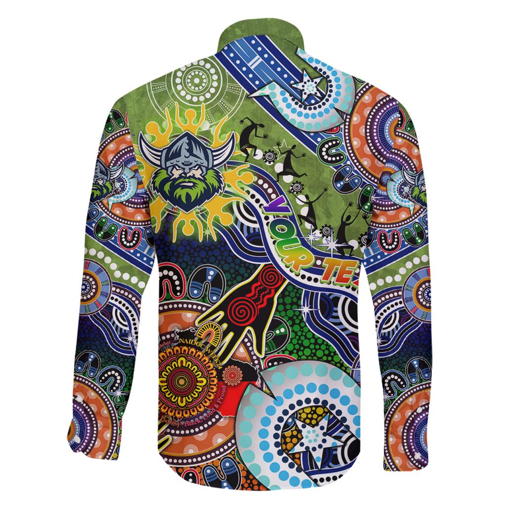 Personalised Raiders NAIDOC Week 2024 Family Matching Summer Maxi Dress and Hawaiian Shirt Australia Aboriginal Dot Painting