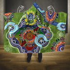 Personalised Raiders NAIDOC Week 2024 Hooded Blanket Australia Aboriginal Dot Painting