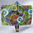 Personalised Raiders NAIDOC Week 2024 Hooded Blanket Australia Aboriginal Dot Painting