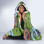 Personalised Raiders NAIDOC Week 2024 Hooded Blanket Australia Aboriginal Dot Painting