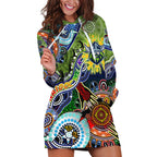 Personalised Raiders NAIDOC Week 2024 Hoodie Dress Australia Aboriginal Dot Painting