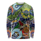 Personalised Raiders NAIDOC Week 2024 Long Sleeve Shirt Australia Aboriginal Dot Painting