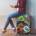 Personalised Raiders NAIDOC Week 2024 Luggage Cover Australia Aboriginal Dot Painting