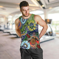 Personalised Raiders NAIDOC Week 2024 Men Tank Top Australia Aboriginal Dot Painting