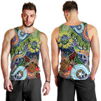 Personalised Raiders NAIDOC Week 2024 Men Tank Top Australia Aboriginal Dot Painting