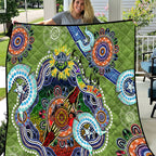 Personalised Raiders NAIDOC Week 2024 Quilt Australia Aboriginal Dot Painting