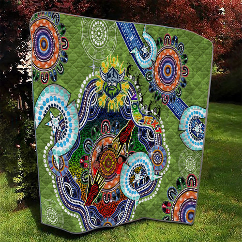 Personalised Raiders NAIDOC Week 2024 Quilt Australia Aboriginal Dot Painting