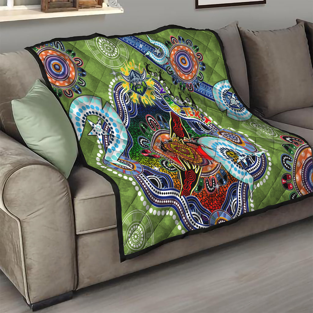 Personalised Raiders NAIDOC Week 2024 Quilt Australia Aboriginal Dot Painting