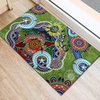 Personalised Raiders NAIDOC Week 2024 Rubber Doormat Australia Aboriginal Dot Painting