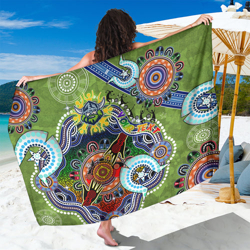 Personalised Raiders NAIDOC Week 2024 Sarong Australia Aboriginal Dot Painting