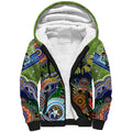 Personalised Raiders NAIDOC Week 2024 Sherpa Hoodie Australia Aboriginal Dot Painting