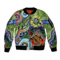 Personalised Raiders NAIDOC Week 2024 Sleeve Zip Bomber Jacket Australia Aboriginal Dot Painting