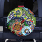 Personalised Raiders NAIDOC Week 2024 Spare Tire Cover Australia Aboriginal Dot Painting