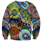 Personalised Raiders NAIDOC Week 2024 Sweatshirt Australia Aboriginal Dot Painting