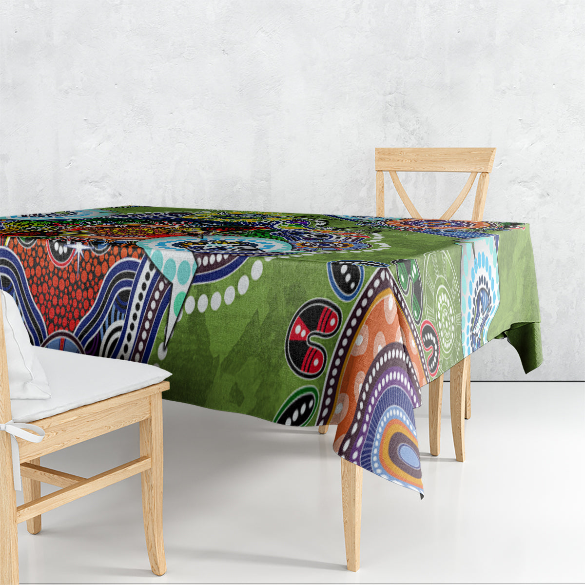 Personalised Raiders NAIDOC Week 2024 Tablecloth Australia Aboriginal Dot Painting