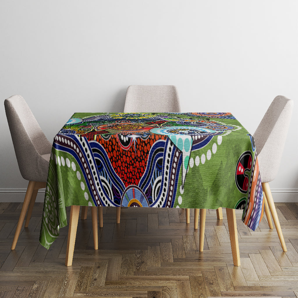 Personalised Raiders NAIDOC Week 2024 Tablecloth Australia Aboriginal Dot Painting
