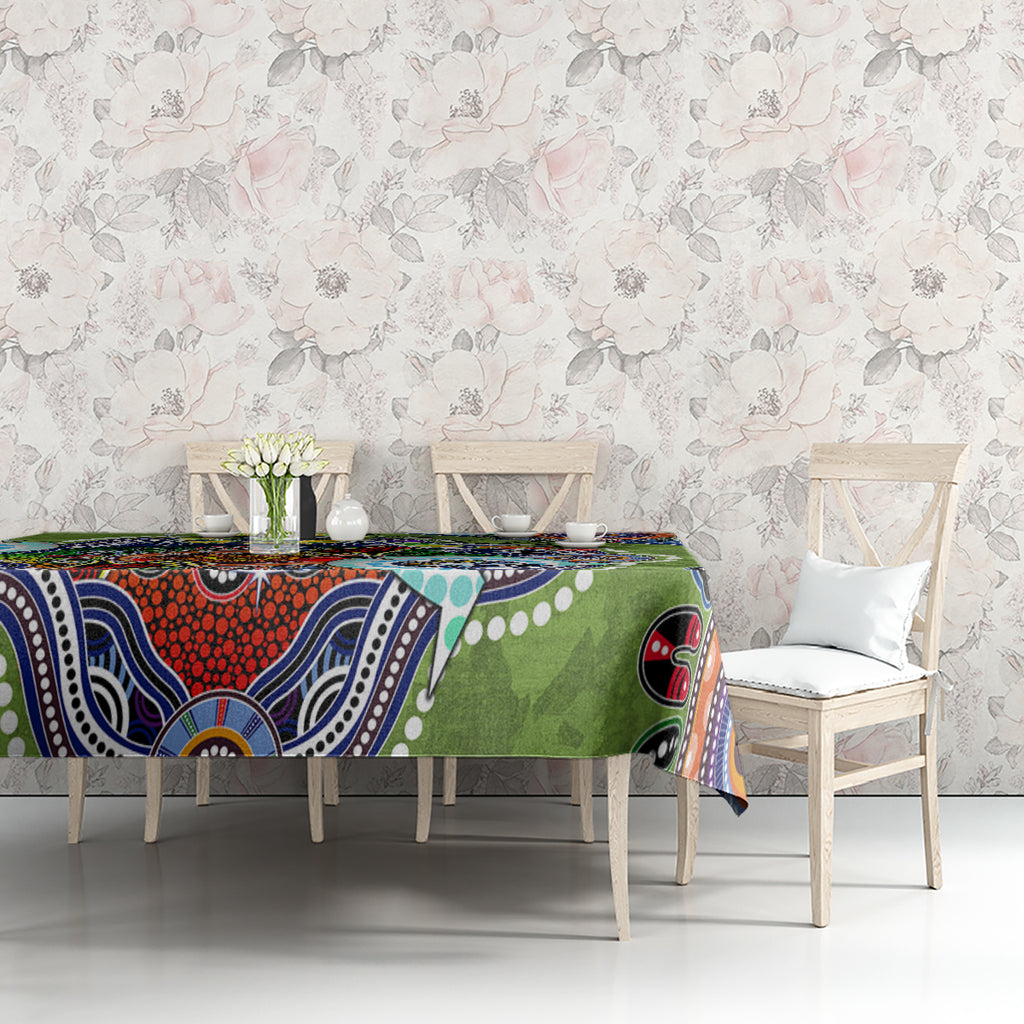 Personalised Raiders NAIDOC Week 2024 Tablecloth Australia Aboriginal Dot Painting