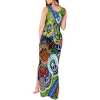 Personalised Raiders NAIDOC Week 2024 Tank Maxi Dress Australia Aboriginal Dot Painting