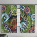 Personalised Raiders NAIDOC Week 2024 Window Curtain Australia Aboriginal Dot Painting