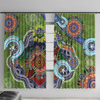 Personalised Raiders NAIDOC Week 2024 Window Curtain Australia Aboriginal Dot Painting