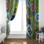 Personalised Raiders NAIDOC Week 2024 Window Curtain Australia Aboriginal Dot Painting